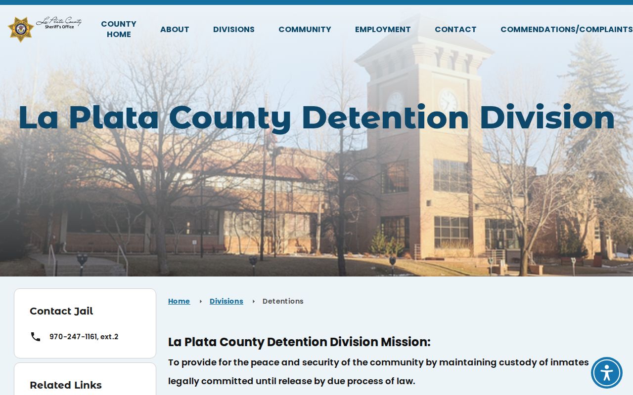La Plata County Detention Facility release records source